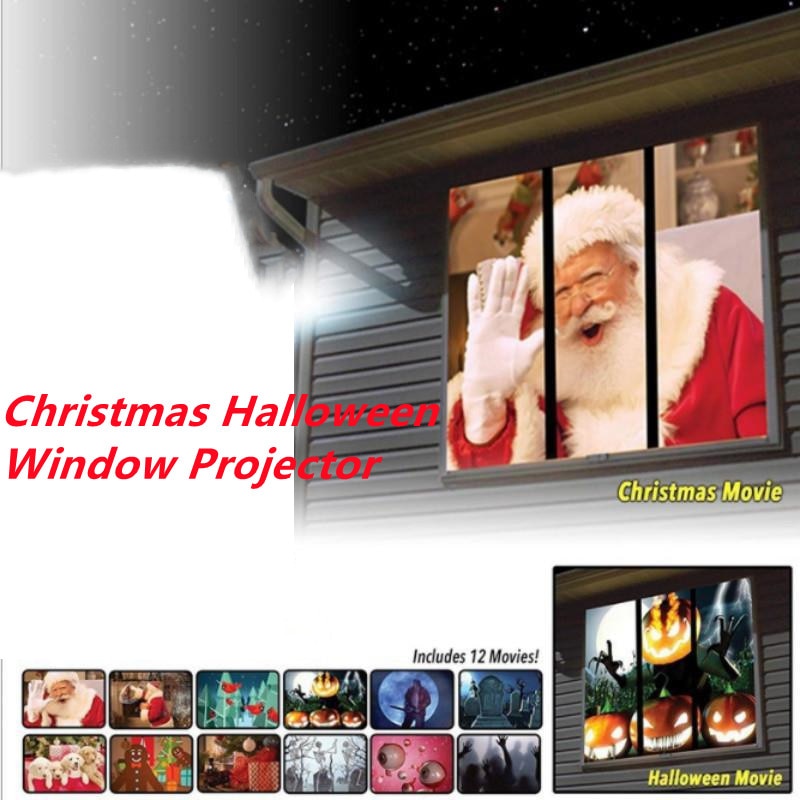 Halloween & Christmas Window Projector