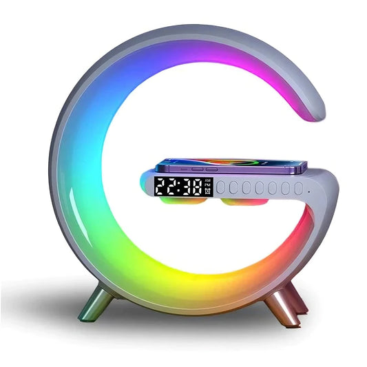 GLamp™ | 4-in-1 Alarm Clock, Mood Light, Speaker & Wireless Charger